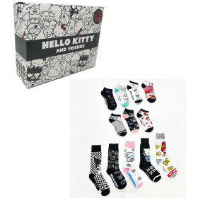 Hello Kitty – Coffret 12 Paires de Chaussettes 35-41 Sanrio