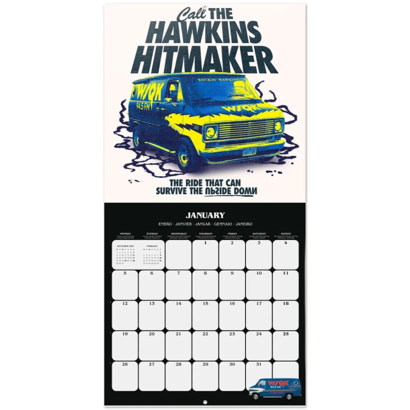 Stranger Things Calendrier 2026 – Licence Grupo Erik