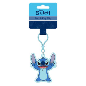 Disney : Lilo & Stitch - Porte-clé bag clip torche Stitch