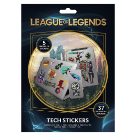 League of Legends - Set de 37 stickers tech decals