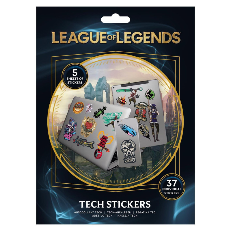 League of Legends - Set de 37 stickers tech decals