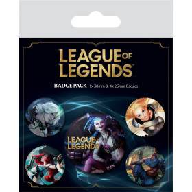 League of Legends - Set de 5 badges