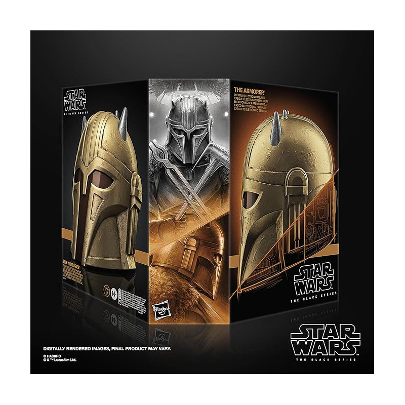 Hasbro – Casque électronique The Armorer – Star Wars Black Series