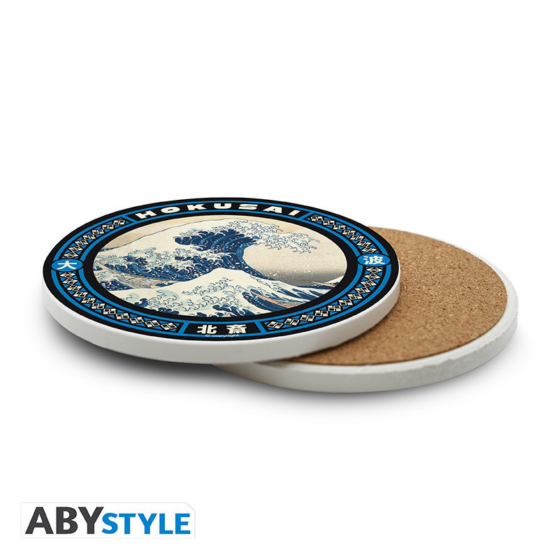 Dessous de verre en céramique Grande Vague – Hokusai – Abystyle