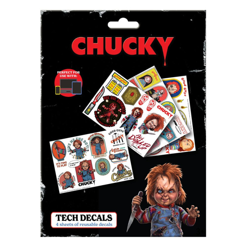 Chucky – Set de 35 autocollants Tech Decals – Fanattik