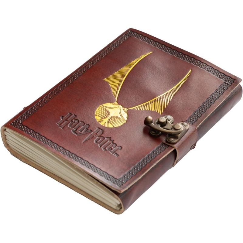 Harry Potter - Carnet premium Cuir Vegan Golden Snitch (Vif d'Or)