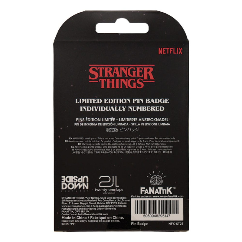 Stranger Things – Hellfire Lives Pin Badge – Fanattik