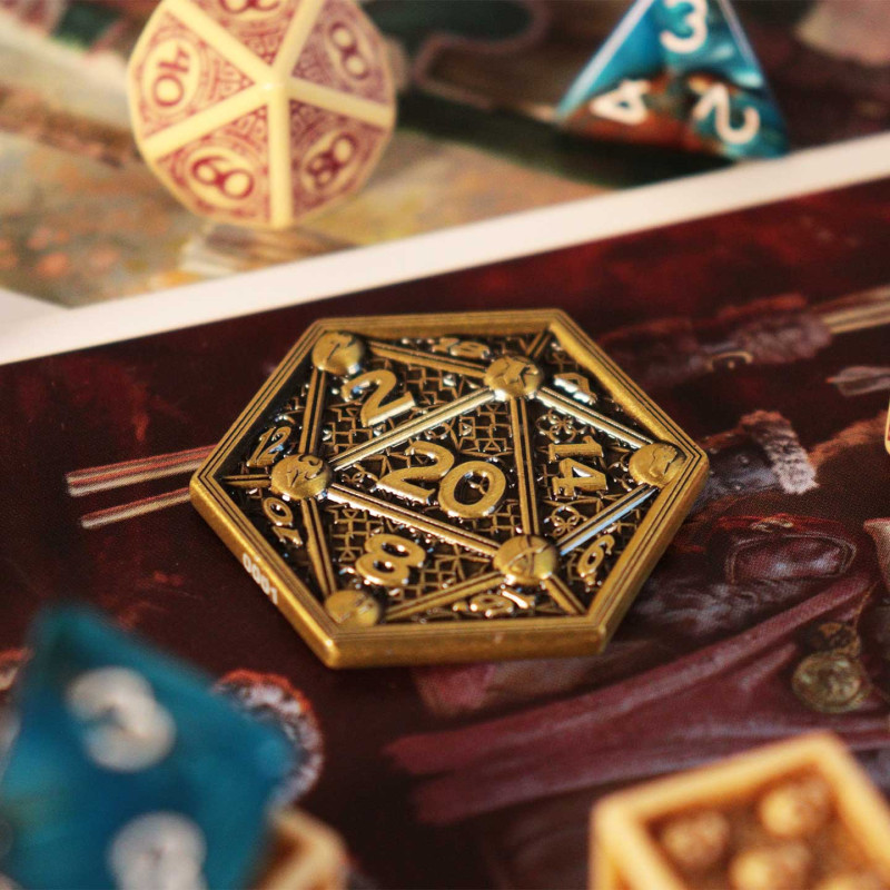 Dungeons & Dragons – Class Cards & D20 Flip Coin Set – Officiel