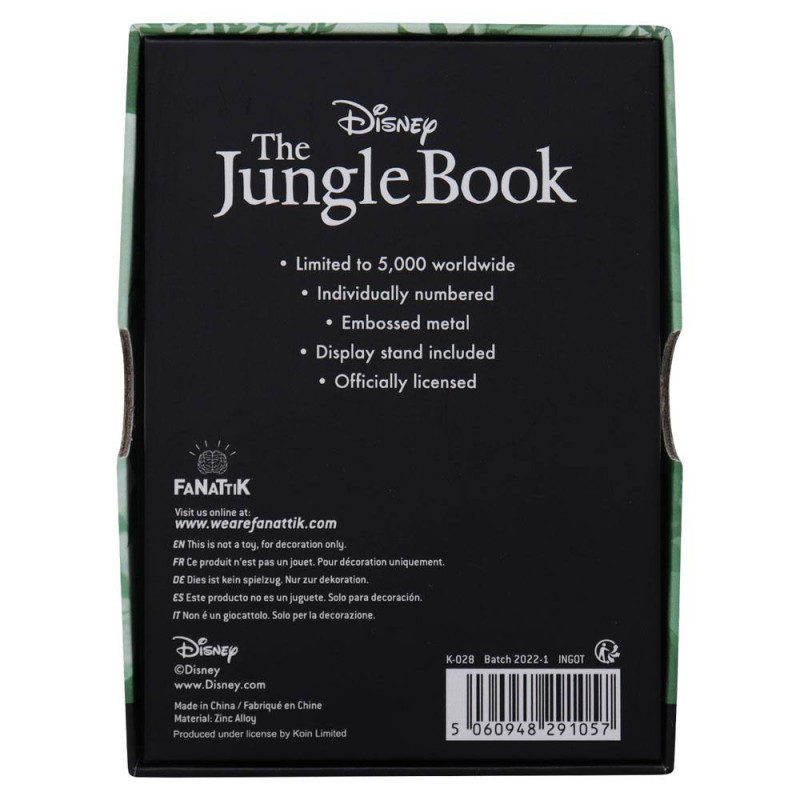 Disney – Lingot Le Livre de la Jungle 55e Anniversaire – Fanattik