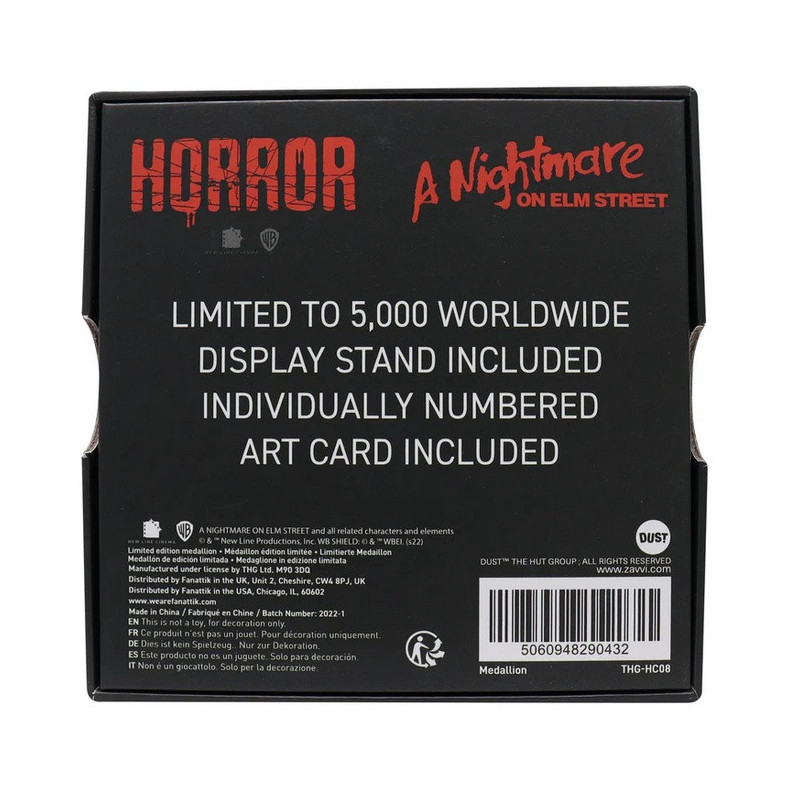 Médaillon Freddy Nightmare on Elm Street Édition Limitée – Fanattik
