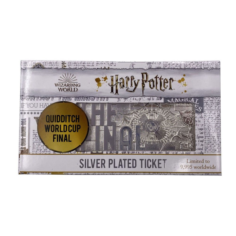 Harry Potter – Ticket Coupe du Monde Quidditch Plaqué – Fanattik