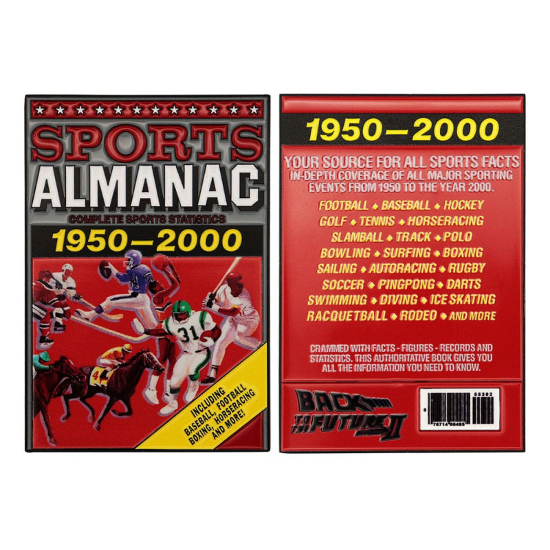 Retour vers le Futur Lingot Grey Sports Almanac 2005 ex Fanattik