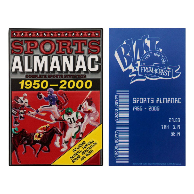 Retour vers le Futur Lingot Grey Sports Almanac 2005 ex Fanattik