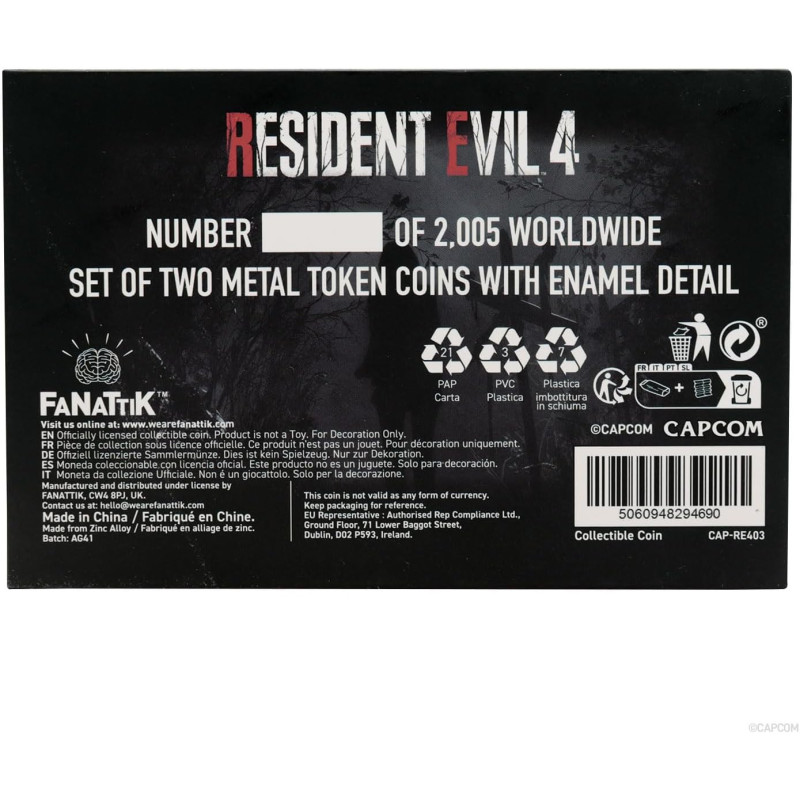 Set de Deux Jetons Resident Evil 4 Édition Limitée – Fanattik