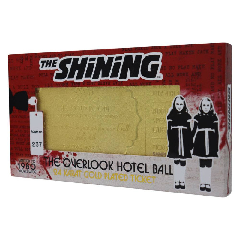 The Shining – Ticket Bal Hôtel Overlook Plaqué Or 24k – Fanattik