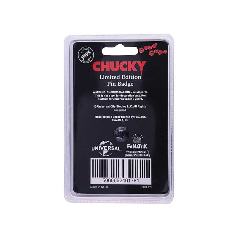 Child's Play – Badge Pin Chucky Édition Limitée – Fanattik