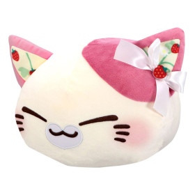 Nemuneko Cat - Peluche Sweet Big Plush Berry Pink 35 cm