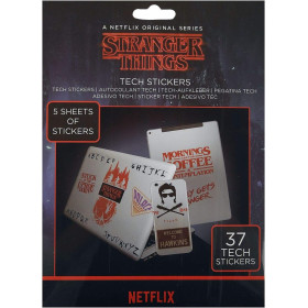 Stranger Things - Set de 37 stickers gadget decals