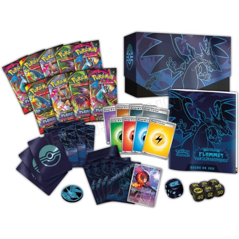 Pokémon – Elite Trainer Box Méga Évolution Flammes Fantasmagoriques