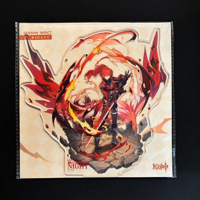 Genshin Impact - Support de téléphone en acrylique Diluc (17 cm)