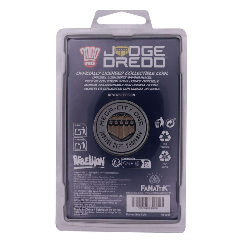 2000 AD – Judge Dredd Mega City One Coin – Officiel