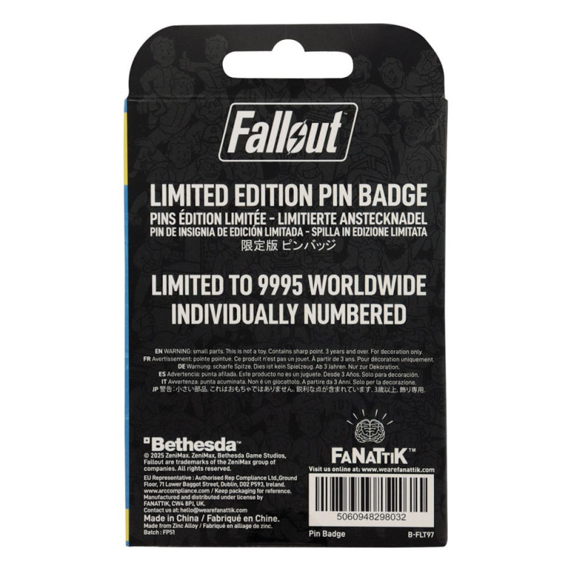Fallout – Charisma Boy Pin Badge – Édition limitée officielle