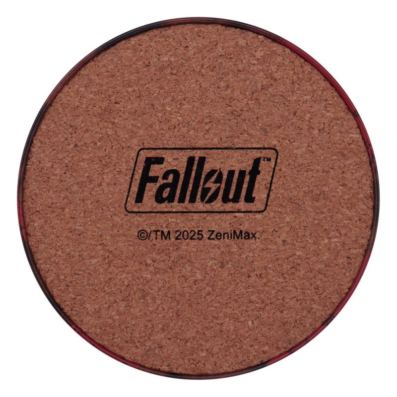 Fallout – Set de 4 Sous-verres Métal 89 mm – Officiel