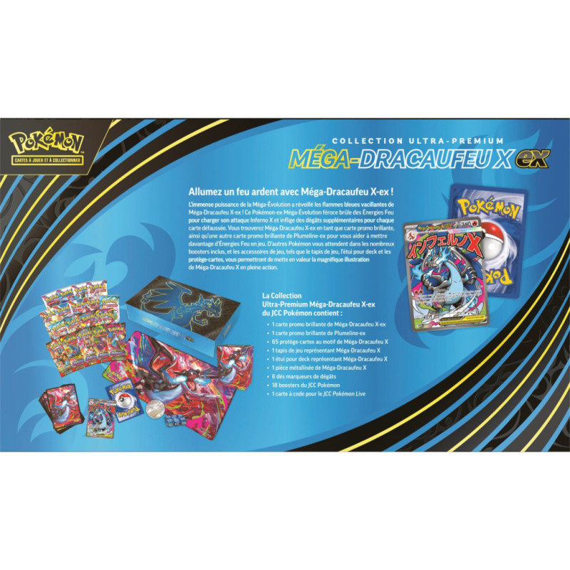Pokémon – Coffret Ultra Premium Méga Dracaufeu X EX – Officiel