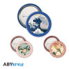 Pack de 3 Badges Hokusai – Abystyle Officiel