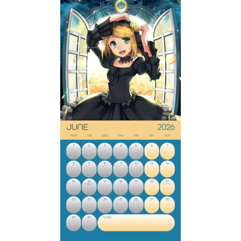 Hatsune Miku – Calendrier 2026 30x30 cm – Officiel