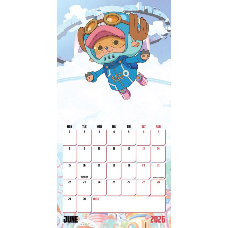 One Piece – Calendrier 2026 30x30 cm – Officiel