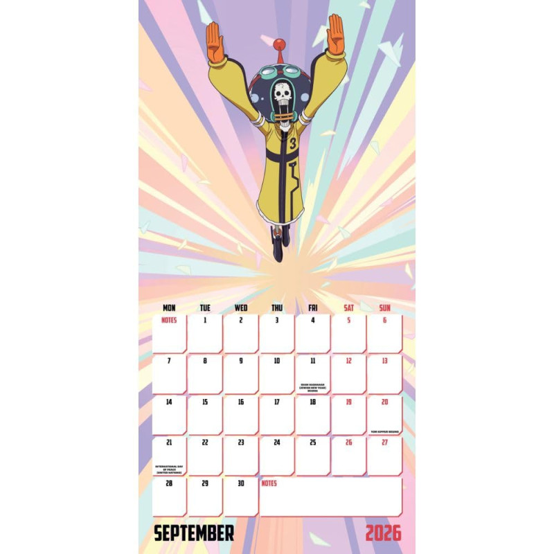 One Piece – Calendrier 2026 30x30 cm – Officiel