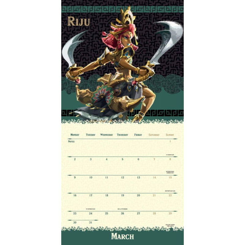 The Legend of Zelda – Calendrier 2026 30x30 cm – Officiel