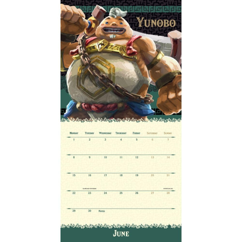 The Legend of Zelda – Calendrier 2026 30x30 cm – Officiel