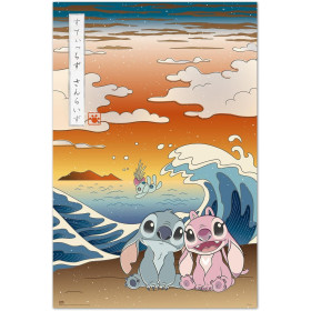 Disney : Lilo & Stitch - Grand poster Angel, Stitch & Scrump Japon (61 x 91,5 cm)