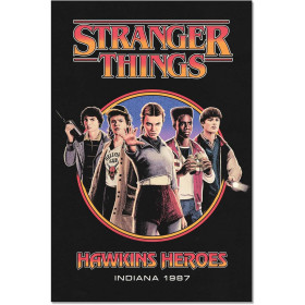 Stranger Things - Grand poster Hawkins Heroes (61 x 91,5 cm)