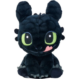 How to train your Dragon - Dragons - Peluche Toothless Epaule avec Aimant 12cm