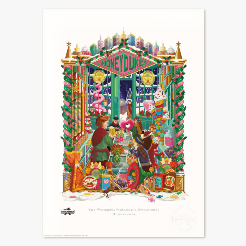 Harry Potter - Poster Art Print Honeydukes The Wondrous Wizarding Sweet Shop