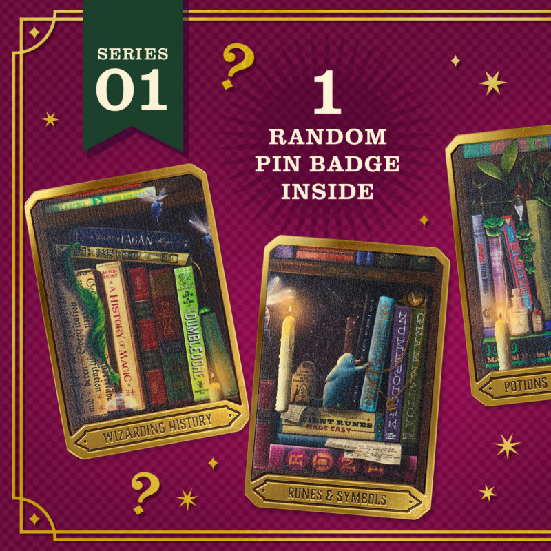 MinaLima – Pin’s mystère Série 01 Bibliothèque magique – Harry Potter