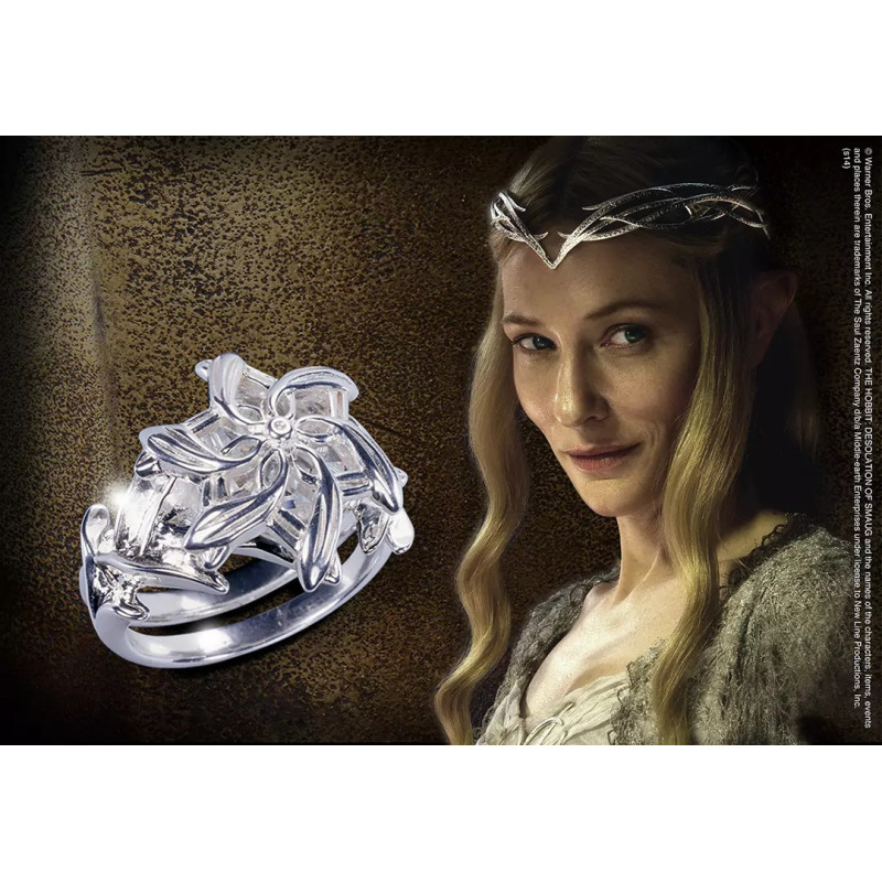 Lord of the Rings / The Hobbit - Anneau Nenya Galadriel (argent massif)
