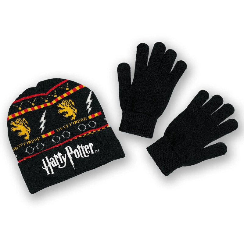 Harry Potter - Set Bonnet + gants Logo (enfant)