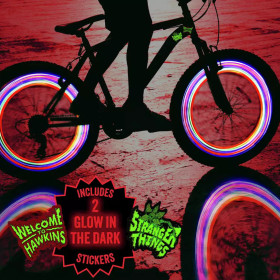 Stranger Things - Set feux de vélo + stickers phosphorescents