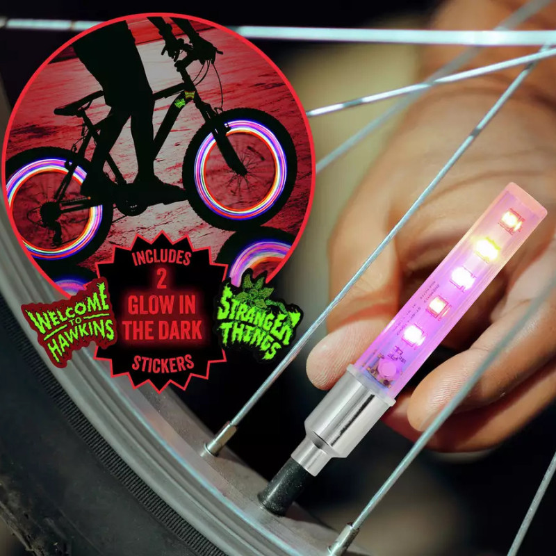 Stranger Things – Éclairages LED Vélo et Stickers – Officiel