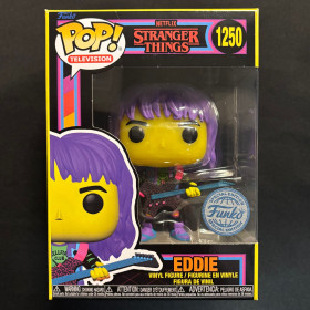 Stranger Things - Pop! - Eddie Hellfire Club with Guitar (Black Light) n°1250