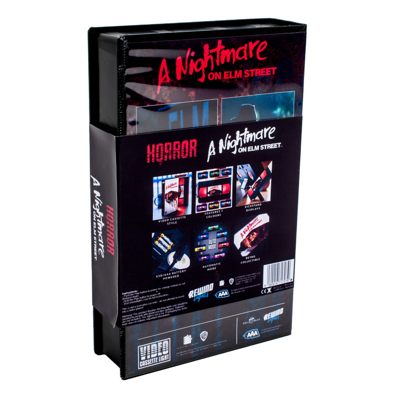 Nightmare on Elm Street – Rewind Light – Lampe VHS Rétro