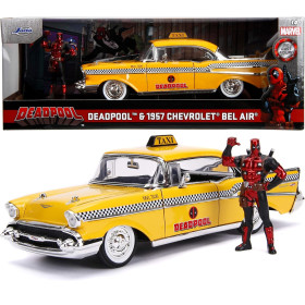 Marvel - 1/24 1957 Chevy Bel Air 1+ Figurine Deadpool