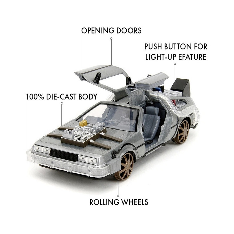 Back to the Future – Réplique DeLorean 1/24 Rail Version