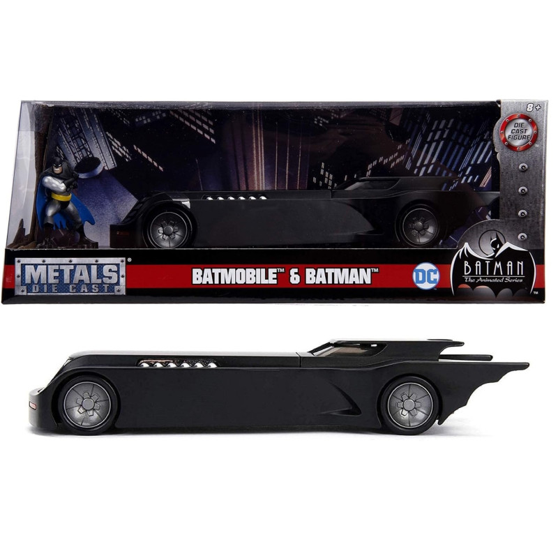 DC Comics - 1/24 Batman Animated Series Batmobile + figurine