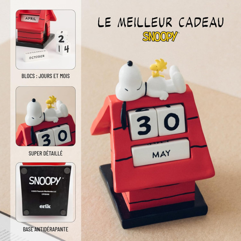 Peanuts – Calendrier Perpétuel 3D Snoopy – Erik