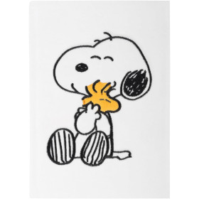 Peanuts (Snoopy) - Carnet premium A5 bullet journal Snoopy couverture peluche